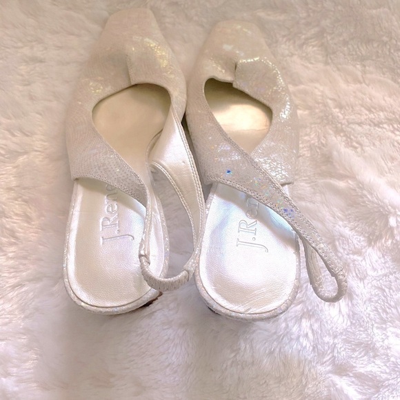NEW J.Renee sling back pump in pearlized. No box size 8 1/2. - Picture 4 of 5